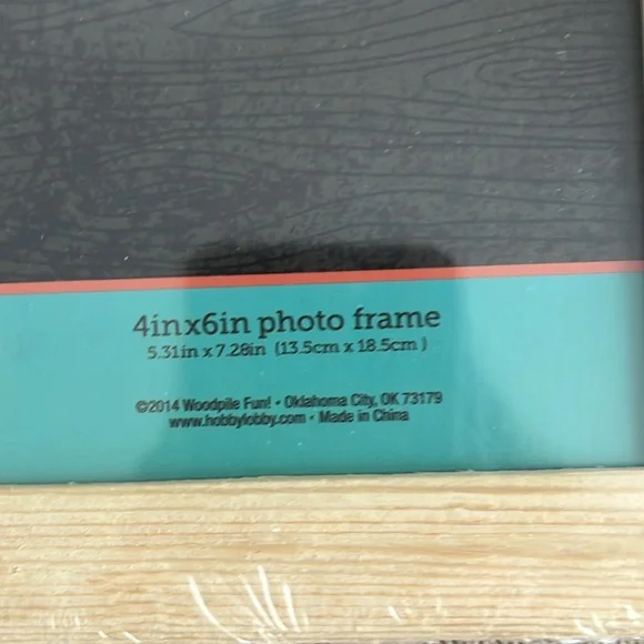 Woodpile Wooden Photo Frame 4x6” - Picture 5 of 8